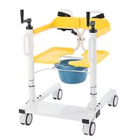 Manual Crank Transfer Shower Commode Chair