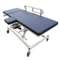 Robust-2-section-examination-echo-couch-with-electric-powered-adjustable-backrest-and-high-low-functions.